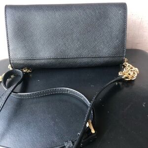 Michael Kors Black Crossbody Bag with Gold Chain